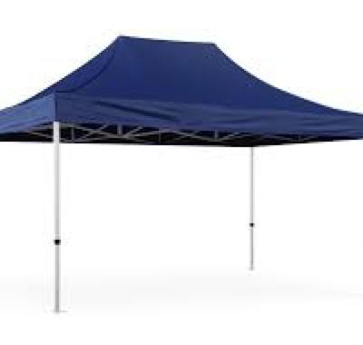Teltta pop-up 4,5 m x 3 m + seinät, musta