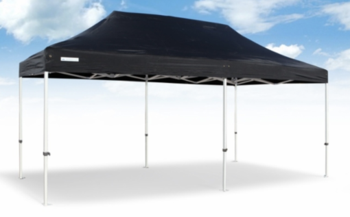 Teltta pop-up 3 m x 6 m musta + seinät